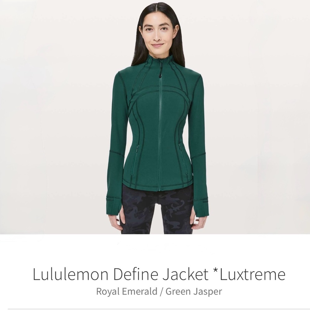 ISO Lululemon Define Jacket Luxtreme Emerald